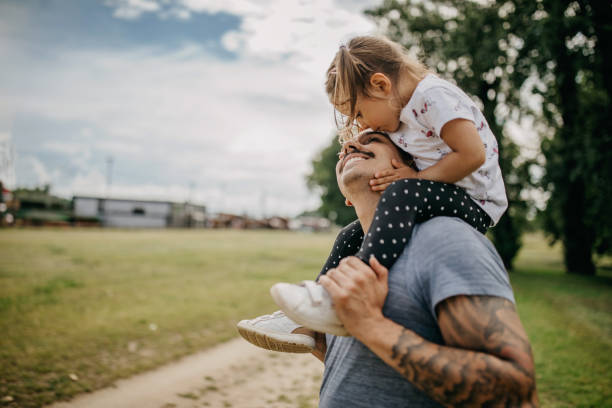 Father and daughter spend quality time together